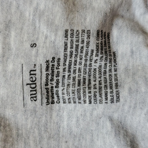 NWT - Auden gray bralette - Picture 4 of 4